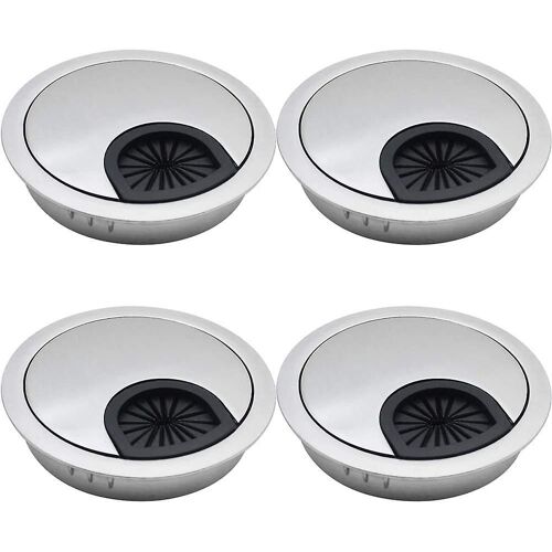 4 Pcs Bureau Plug Hole Cover 60mm Cable Hole Cover Desk Table Grommet Cable Desk