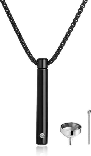 Colliers D'urne Pour Acsergery Ashes Memorial Cremation Urn Collier En Acier Inoxydable Cadeau 2 Pcs