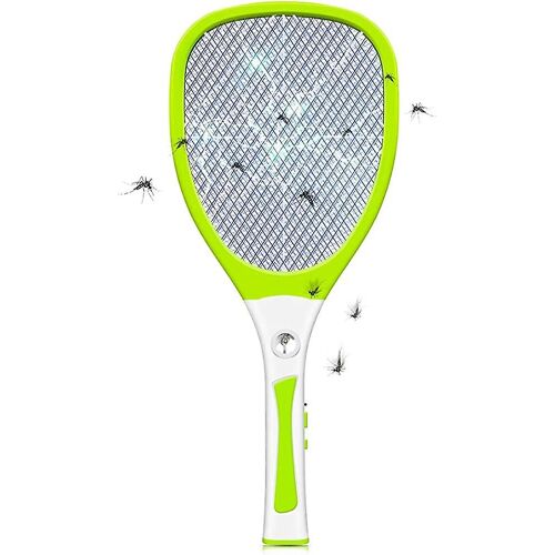 Moustique électrique Swatter Flies Killer, Acsergery Fly Bug Zapper Raquette, 3000 Volt Usb Cadeau