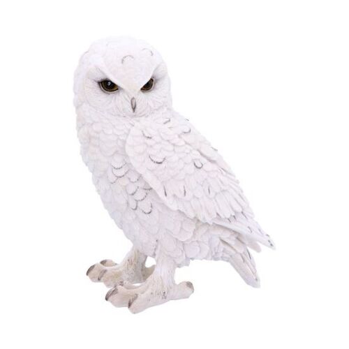 Figurine D'ornement Grand Hibou Blanc 20cm