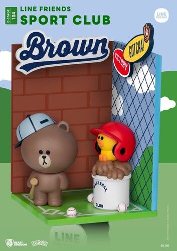 Beast Kingdom - Line Friends Ds-104 Diorama Stage Sport Club 6 Statue [] Stat