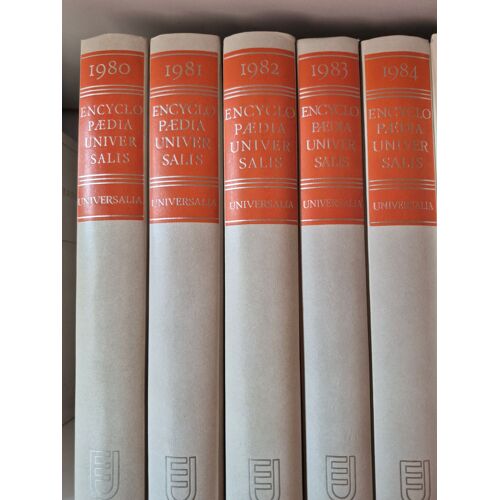 Lot De 5 Volumes De Encyclopedia Universalis Années 80 : 1980, 1981, 1982, 1983, 1984