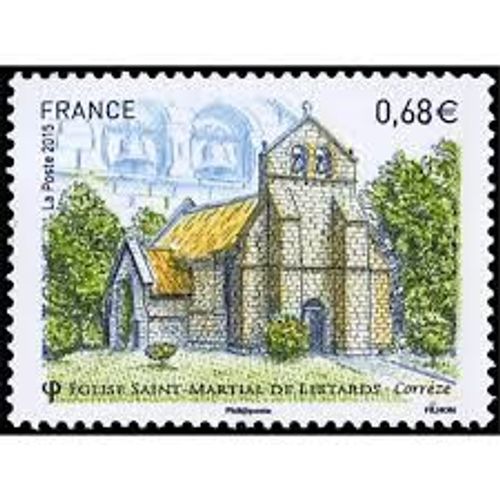 Eglise Saint-Martial De Lestards (Corrège) Année 2015 N° 4967 Yvert Et Tellier Luxe