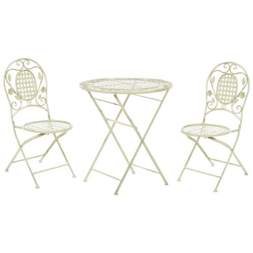 Ensemble Pour Bistro Métal Vert Clair Bivio