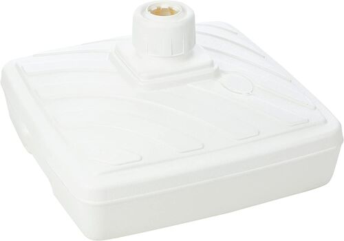Pied De Parasol Carré 40l, Dad10607, Blanc Eda Plastiques