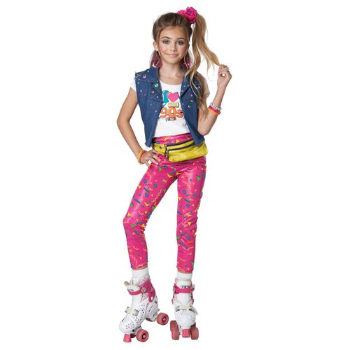 Déguisement I Love The 90's Luxe Enfant - Taille: M 8 - 10 Ans (140 Cm)