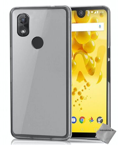 Housse etui coque pochette silicone gel fine pour Wiko View 2 + film ecran - BLANC TRANSPARENT