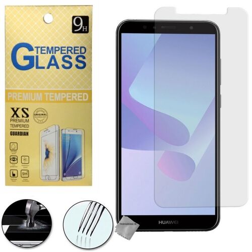 Film de protection vitre verre trempe transparent pour Huawei Y6 (2018)
