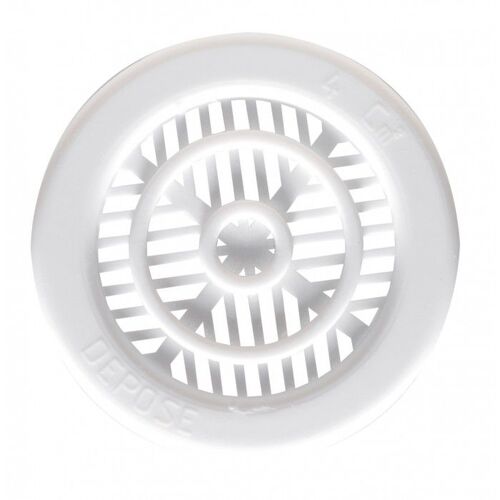 Grille plastique à encastrer pour contre-cloison Ø 45 mm - L 10 mm