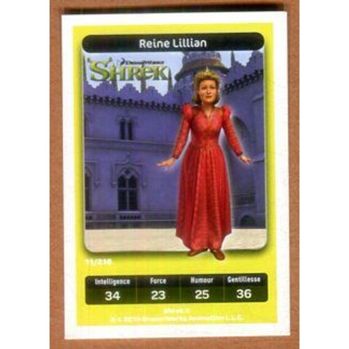 Carte Dreamworks - " Shrek " : Reine Lillian - 2010