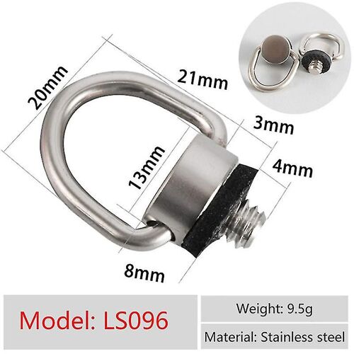 Sangle Vis D Anneau Caméra Vis Montage 1/4 Inch Quick Release Plaque Screw Adapter