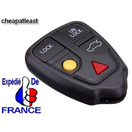 Coque De Boitier Télécommande Plip Clé 5 Boutons (4+1) Pour Volvo S80 S70 C70 V70 Xc70 S60 V60 Xc60 S40 V40 V90 Xc90