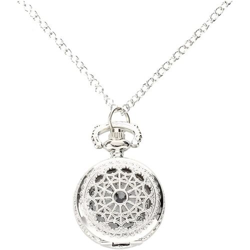 Montre De Poche À Quartz Pour Hommes Et Femmes En Alliage D'argent