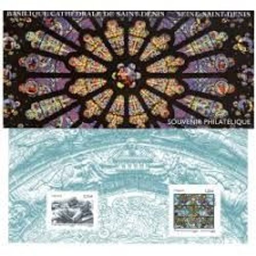 Basilique Cathédrale De Saint Denis Bloc Souvenir 109 Année 2015 N° 4930 4931 Yvert Et Tellier Luxe