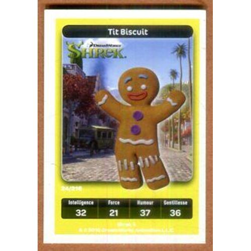 Carte Dreamworks - " Shrek " : Tit Biscuit - 2010
