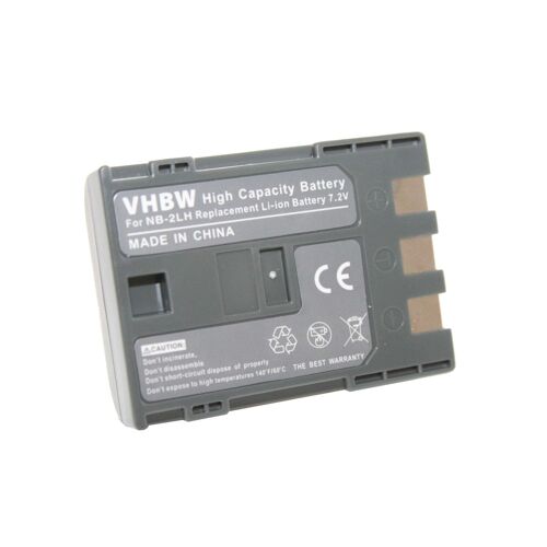 vhbw Batterie compatible avec Canon PowerShot S70, S80, S50, S60, G7, G9, S40, S45, S30 caméra vidéo caméscope (600mAh, 7,2V, Li-ion)