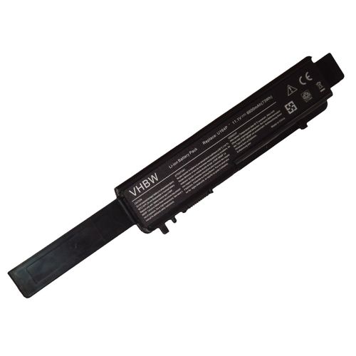 Batterie LI-ION 6600mAh 11.1V en noir pour DELL Studio 17, Studio 1745, Studio 1747, Studio 1749, Studio P02E, remplace 0W077P, 312-0186, 312-0196 etc