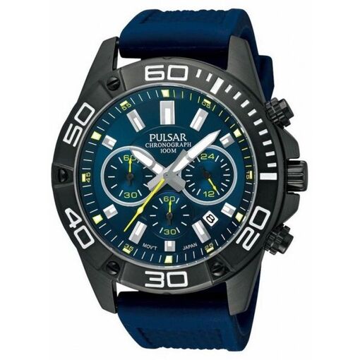 Montre Chronographe Pulsar BX 058 - Quartz, étanche 100m, Couleur Militaire, Avec Boîte