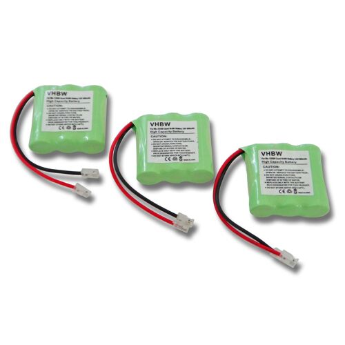 vhbw 3x Batterie compatible avec Digi-Phone RCL950 téléphone fixe sans fil (300mAh, 3,6V, NiMH) - Remplacement pour T427, 30AAAM3BMX