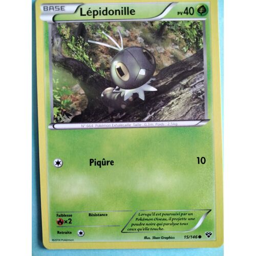 Carte Pokémon N° 664 Lépidonille