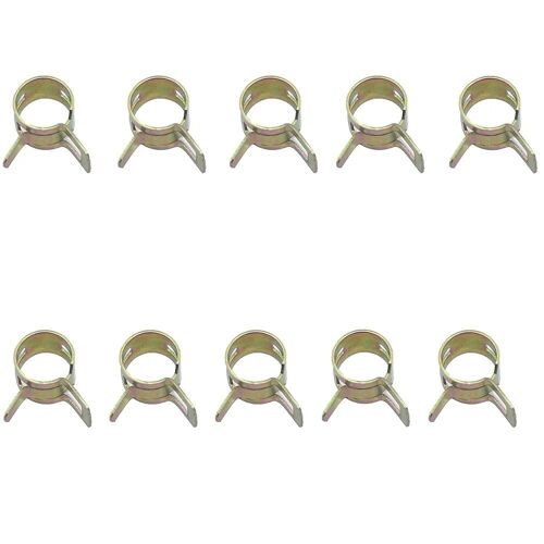 M10 Circlip X10 Pcs - Tuyau De Carburant Doré Pour Moto, Tuyau De Gaz Et D'huile, Tube Souple En Caoutchouc, Haute Température, Degré, Accessoires, 1 M