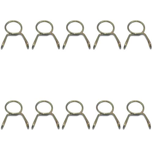 M8 Circlip X10 Pcs - Tuyau De Carburant Doré Pour Moto, Tuyau De Gaz Et D'huile, Tube Souple En Caoutchouc, Haute Température, Degré, Accessoires, 1 M