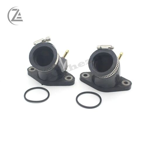 Motorcycle 2pcs Carburetors Interface Carburetor Pad Intake Outlet Manifold For Yamaha Xvs400 Xvs650 Dragstar/V-Star 400 650