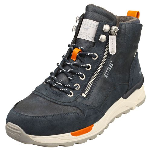 Mustang Side Zip Bottes Décontracté Bleu Naval
