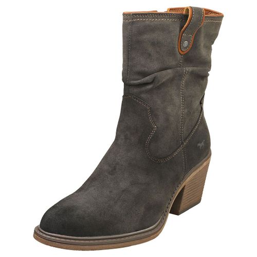 Mustang Side Zip Heel Bottes Bottines Gris