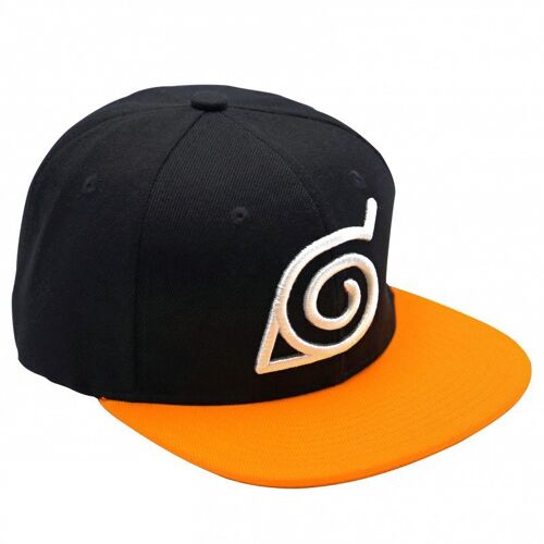 Casquette - Naruto Shippuden - Noir Et Orange Konoha