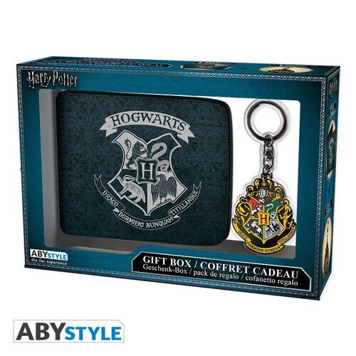 Coffret - Harry Potter - Portefeuille + Porte-Clés Poudlard