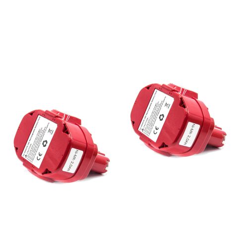 vhbw 2x NiMH batterie 2000mAh (18V) pour outil électrique outil Powertools Tools comme Makita 1822