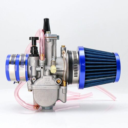 Bleu De 32 Mm - Carburateur De Moto Pwk Avec Adaptateur De Filtre À Air,Pour Rl D343 Bike Go Kart