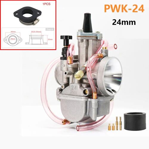 Pwk-24 Sizea - Carburateur De Moto Avec Power Jet,Yamaha, Mikuni, Koso, Rl, Façades, Utv