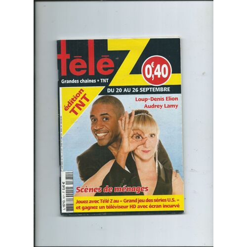 Télé Z 20/09/2014 Loup-Denis Elion/ Audrey Lamy/ Scenes De Menage/ Gougler/ T.Parker/ Cheesecake, (Inclus Catalogue Lidl), Christian Morin, Jamel Debbouze, Franck Dubosc & Bénabar, Jackie Chan