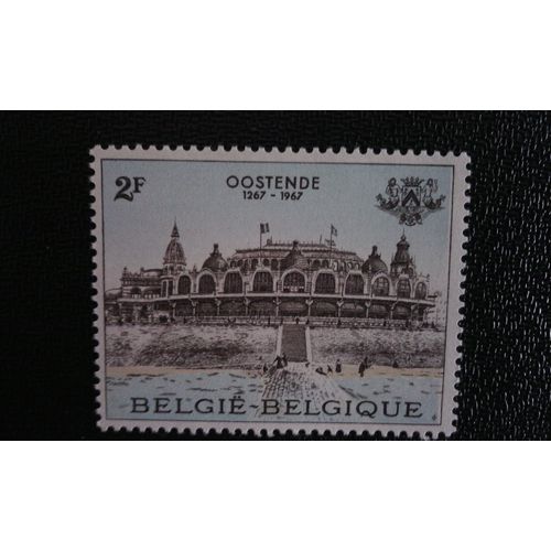 Timbre Belgique Yt 1418 Ostende 1967