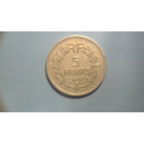 5 Francs Lavrillier Alu 1945