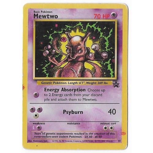 Mewtwo 14 - Black Star Promo - English Card