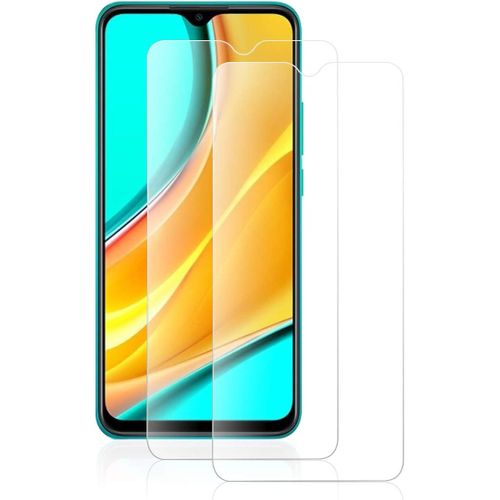 Verre Trempé Pour Xiaomi Redmi 9a Protection Ecran 2 Pièces Flim Protection Dureté 9h Haut Définition Anti Rayures Sans Bulles Tempered Glass Screen Protector Pour Xiaomi Redmi 9a