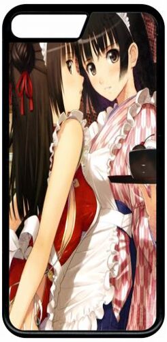 Coque - Filles Manga 2 - Compatible Avec Apple Iphone 8+ - Plastique - Bord Noir