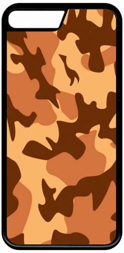 Coque - Camouflage - Compatible Avec Apple Iphone 8+ - Plastique - Bord Noir