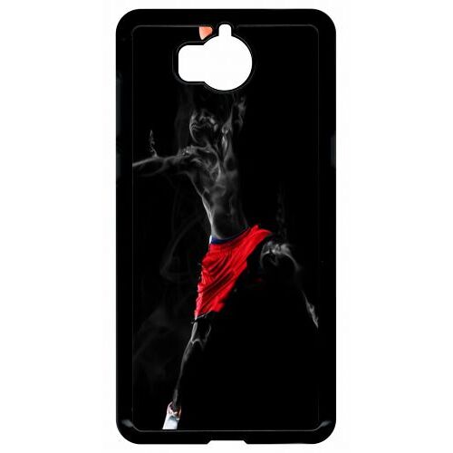 Coque Pour Smartphone - Basket - Compatible Avec Huawei Y5 (2017) - Plastique - Bord Noir
