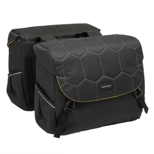 Sacoche Velo Porte Bagage A Pont Newlooxs Mondi Joy Quilted Noir Uni -38 Litres- 370x320x1