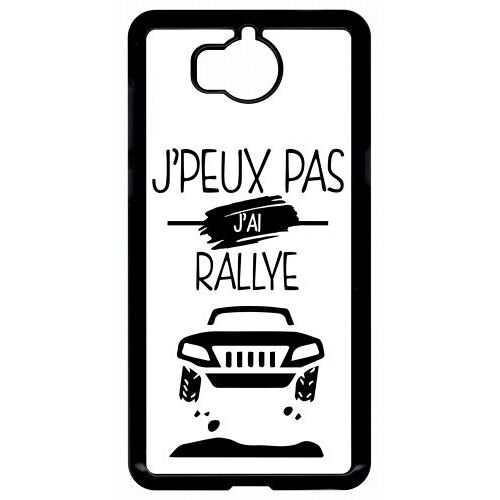Coque huawei y5 (2017) - j peux pas j ai rallye 1 - noir