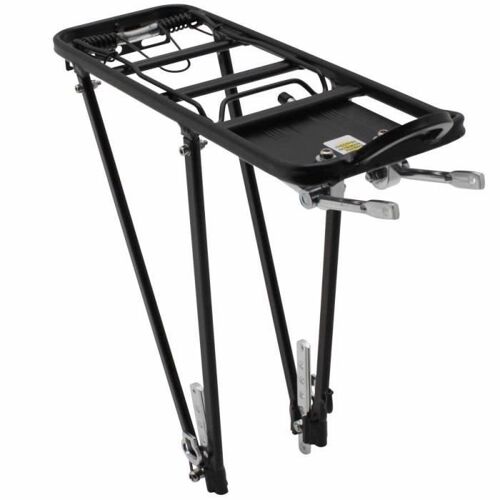 Porte Bagage Velo Arriere A Tringles P2r Alu Noir Reglable 28"-26"-24''