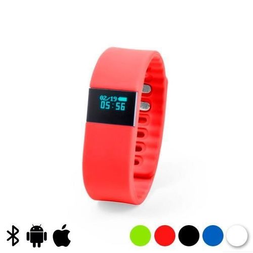Montre Intelligente 0,49 Lcd Bluetooth - Monctre Connectée Pour Smartphone Couleur - Rouge