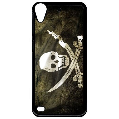 Coque htc desire 530 - drapeau de pirate - noir