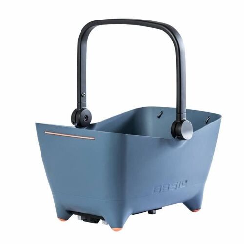 Panier Arriere Plastic Basil Pour Chien (45x32x22) (Livre Avec Fixation Etau Porte Bagage) Compatible Systeme Mik