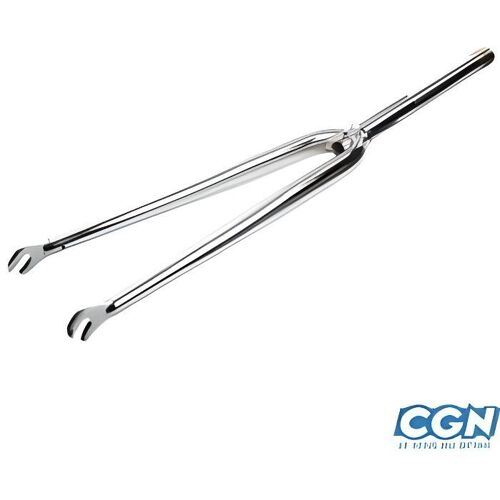 Fourche Route 700 Chromee Droite 1" Filete Avec Oeillets (Etrier Tradi Hauteur 60 Mm)