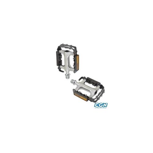 Pedale Vtt Alu Argent/Noire (Pr)